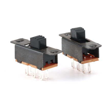 Metal Shell 2P2T Slide Switch with Lug Terminals